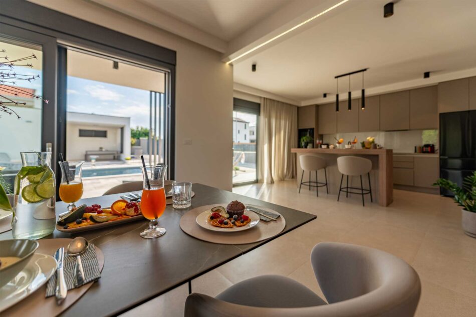 Indoor living room kitchen